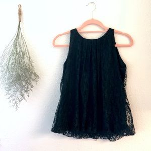 Black lace top